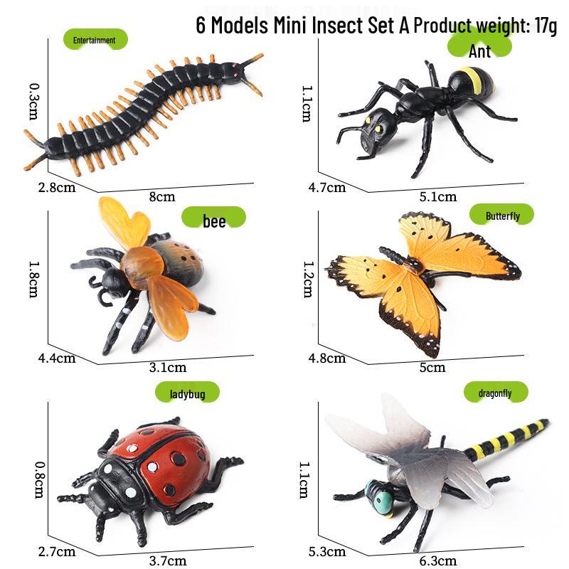 Mini Marine Animal Model Set: King Crab, Penguin, Leopard Shark, Blue Whale