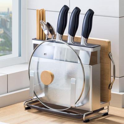 Kitchen Knife and Cutting Board Storage Rack