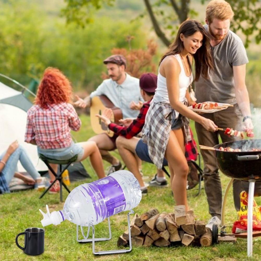 Bracket Portable Water Jug Rack Water Bucket Rack Drink Dispenser Valve 5L Water Bottle Stand