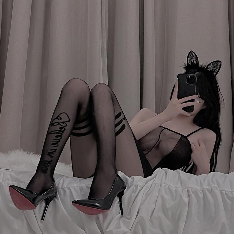 Sexy Lingerie Women's Sexy Uniform Seduction Pajamas Pure Desire Small Breasts Big One-piece Mesh Suit