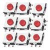 200PCS 6 x 6 x 3.1mm Tactile Push Button 5 Pins Brass Momentary Tactile Switch Mini Assortment Kit Light Touching Patch Cars