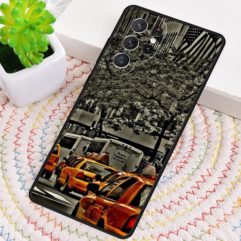NYC Gelbe Taxi-Silikon-Handyhülle Für Samsung Galaxy note 10 pro S26 S25 S24 S23 S22 S21 Plus S25Ultra Capa Cover