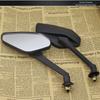 1Pair Black Motorcycle Scooter Reflector 8mm Rigth Thread Rear View Mirrors  Scooter Parts