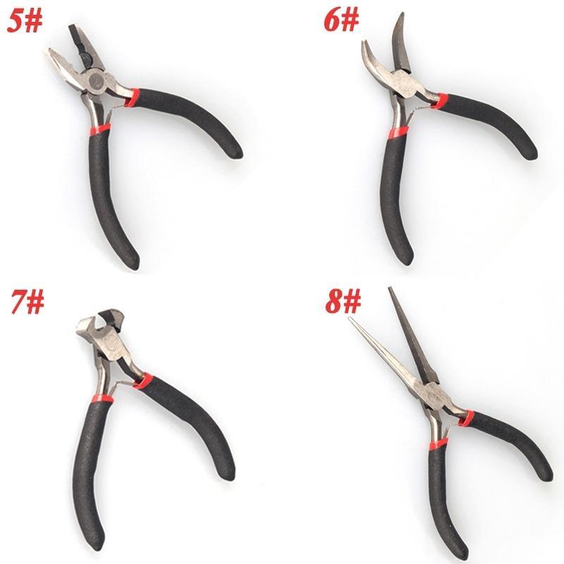 1/8pcs Jewellery DIY Making Beading Mini Pliers Tools Kit Set Round Flat Long Nose