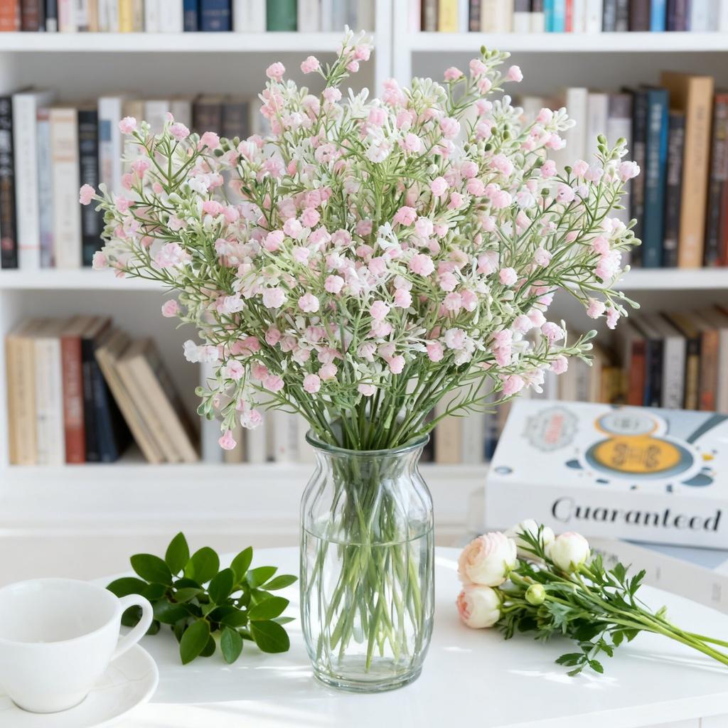 Artificial Flower Plants Gypsophila Festival Wedding Bridal Bouquet Home Room Table Outdoor Fake Vase Garden Diy Gift Prop Decor