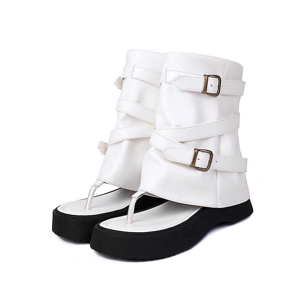 

2026 New Summer Comfortable Black White Women Sandals Soft Thick Sole Lady Casual Shoes Plus Big Size 10 43 45 34 белый