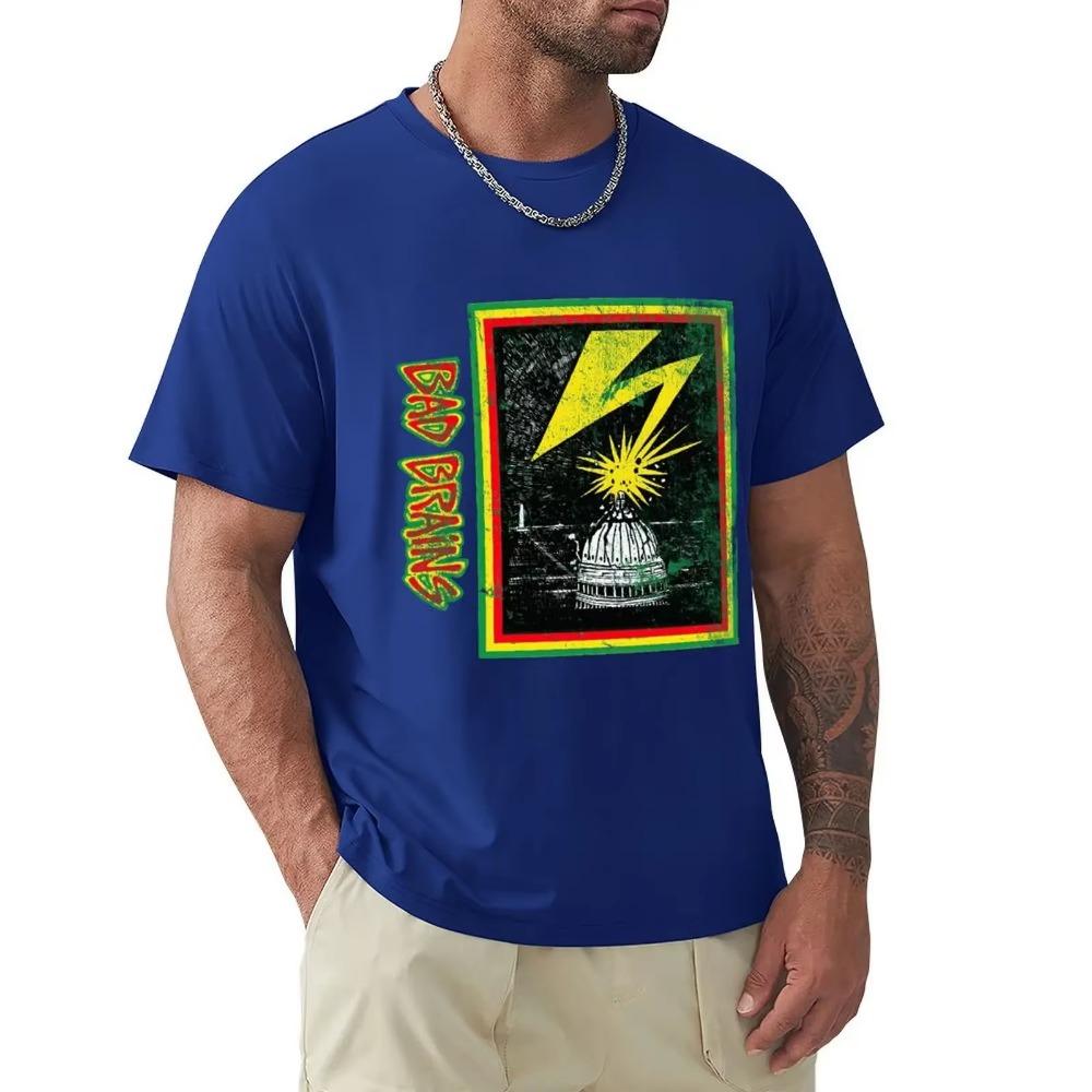 Bad Brains Vintage Cool And Funny Short Sleeved Casual Fashion Cotton T-shirt