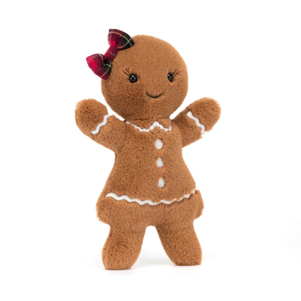Jellycat Christmas Gingerbread Ruby Doll Official Import Plush Soft Safe Baby Gift Birthday Present Newborn Cute Fluffy Interior Goods