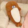 Seal Plush Pillow Sleeping Seal Stuffed Animal with Removable Accessories Soft Cuddly Pillow for Hugging