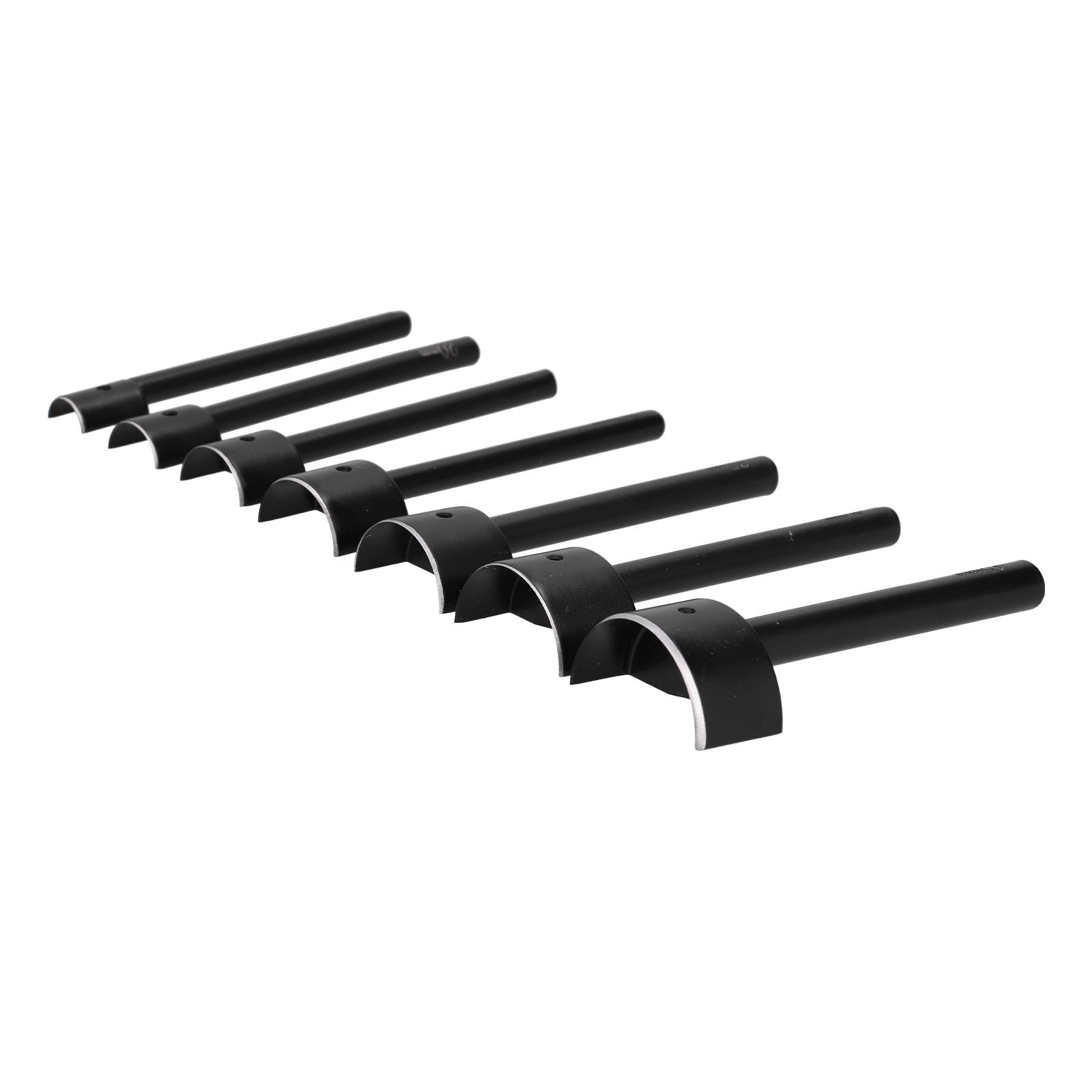 

7 шт. Кожаный дырокол полукруглой формы с острыми краями, практичные резаки для украшения концов ремней