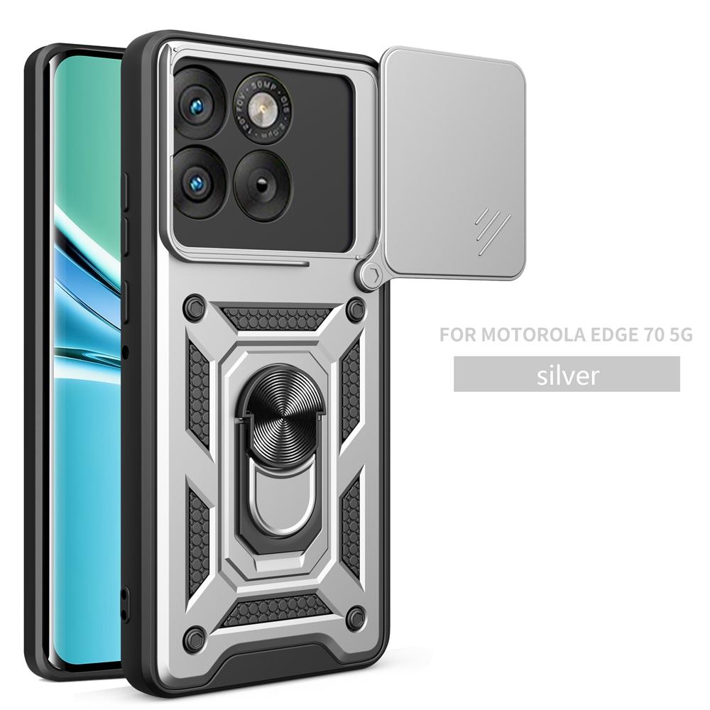 For Motorola Moto Edge 70 5G Case Car Magnetic Ring Holder Armor Shockproof Coque for Moto Edge70 Lens Protect Cover