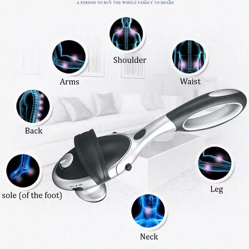 Percussion Action Variable Speed Split Type Massager Heat Adjustable Intensity Rechargeable Multi-functional Full Body Massager
