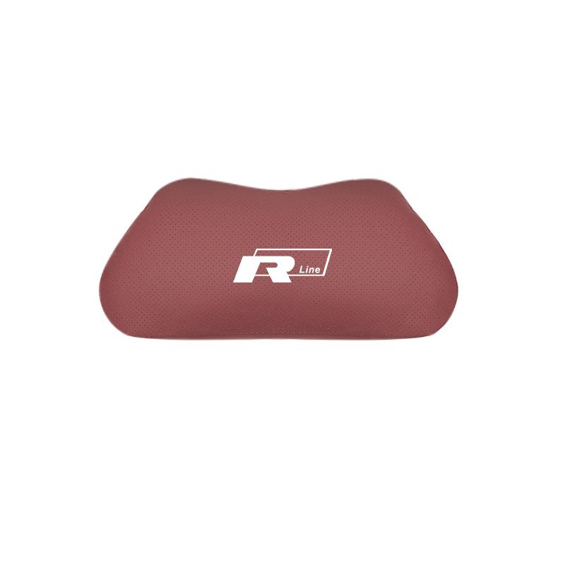 Car Seat Safety Headrest Pad Auto Emblem Neck Pillow For VW Golf T‑Roc Tiguan Polo ID.4 ID.7 Passat T‑Cross Taigo Atlas Beetle