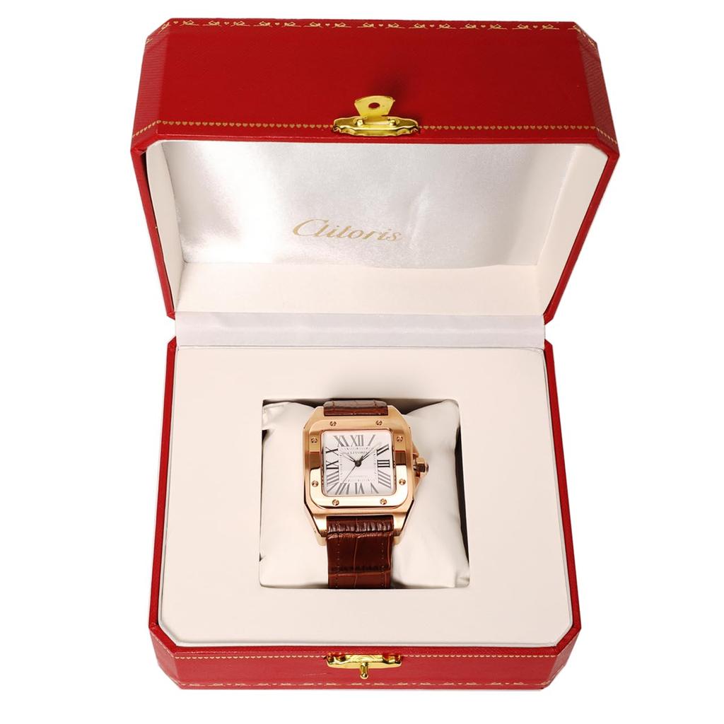 Watch OMECO Clitoris mankos100 Japanese Movement Luxury Watch Watch Omeko Clock Men's Men's (Gold)