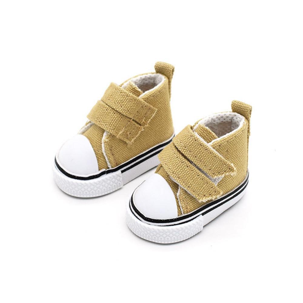 1 Pair Mini Doll Canvas Shoes DIY Doll Sneakers 1/6 Scale Mini Sneakers  BJD Doll Shoes