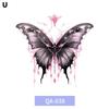 Barevné tetovací nálepky motýlů Vodotěsné Dlouhotrvající Roztomilé Japonské Dopamin Omyvatelné Tetování St G1S6