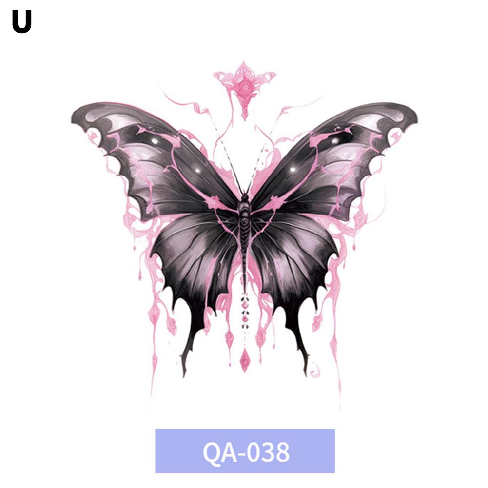 Barevné tetovací nálepky motýlů Vodotěsné Dlouhotrvající Roztomilé Japonské Dopamin Omyvatelné Tetování St G1S6