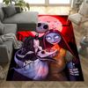 Nightmare Before Christmas Floor Mat Suitable for Outdoor Bedrooms Dining Room Hallway Antislip Carpet Anime Office Decor Gift for Festivals