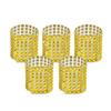 10pcs Gold Silver Napkin Ring Chairs Buckles Wedding Event Decoration Crafts Rhinestone Bows Holder Handmade Party Supplies