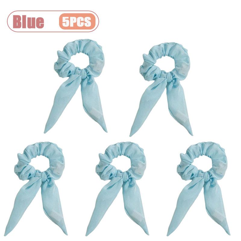 1-20PCS Glow Scrunchie Hair Tie Glow in Dark Ponytail Holder for Women Girls Carnival Birthday Party Rave Gift Elastic Hair Band