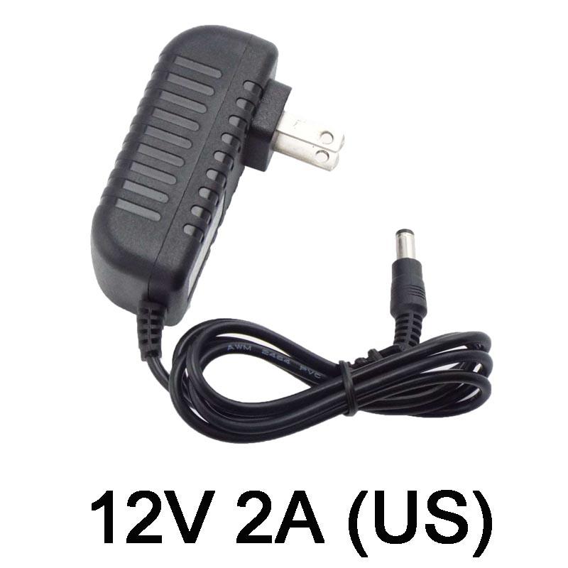 AC DC Adapter 5,5*2,1mm 4,0*1,7mm 3,5*1,35mm 2,5*0,7mm Plug Converter DC 12V 2A AC 100-240V Strömförsörjningsladdare