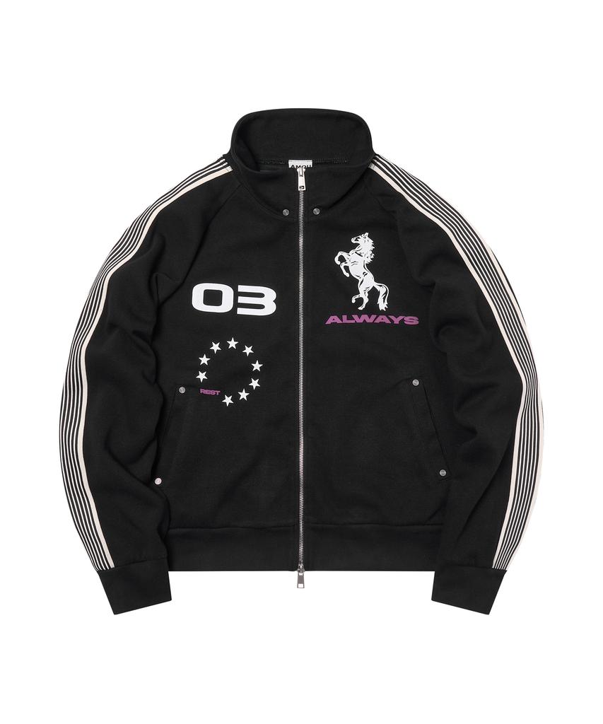 Amou Amou Horse Track Jacket Black