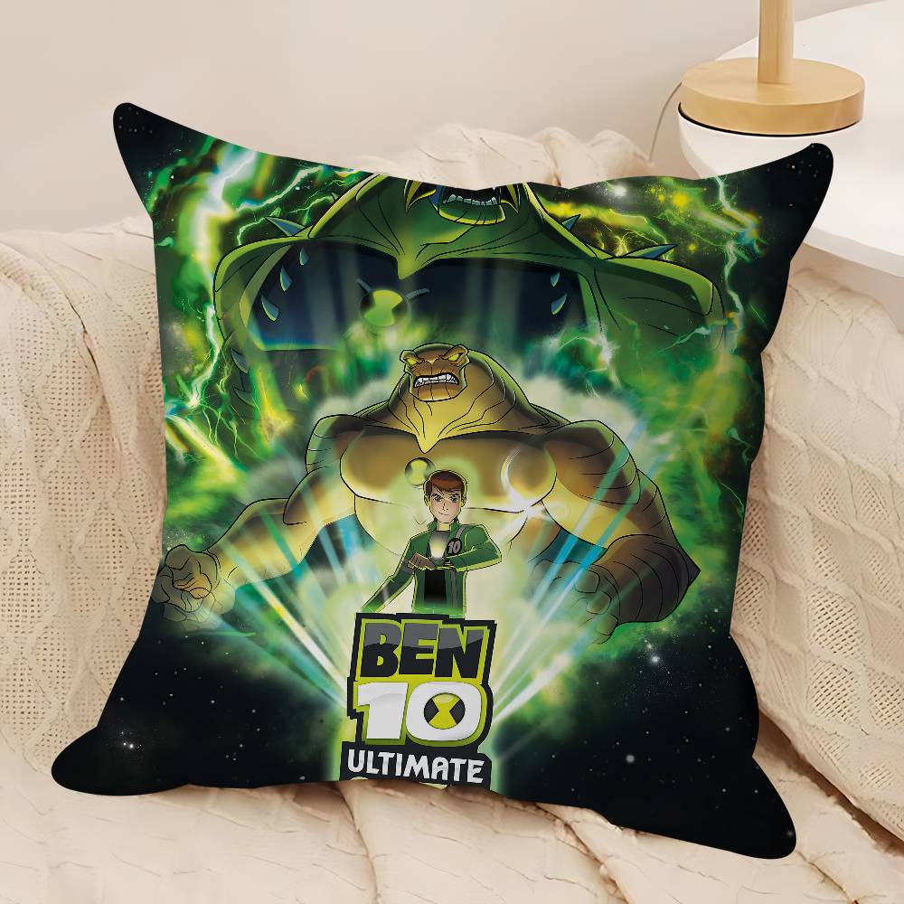 B-Ben10 Animiertes Kissen Anime Kissen Sofa Bett Kopfkissenbezug Kissenbezug 45x45 Cm Mode