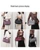 Textured Soft Leather Crossbody Handbag for Middle-Aged Women – Lightweight, Large Capacity, Perfect for Commuting.