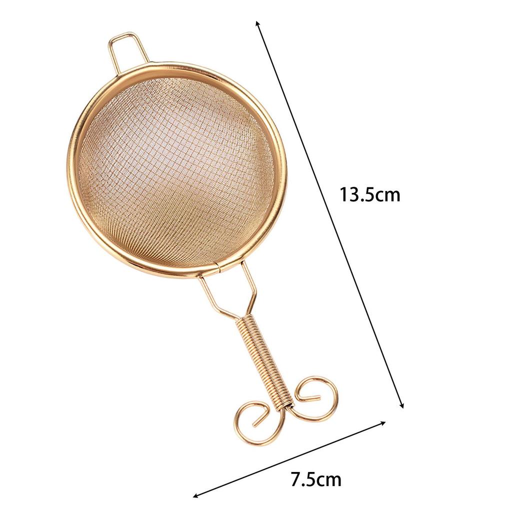 Brass Tea Strainer Practical Easy To Clean Gifts Lightweight Mesh Tea Filter for Tea Room Hotel Living Room Restaurant Office