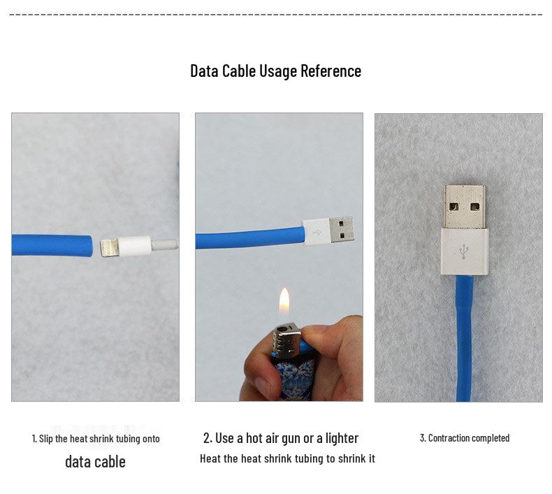 Thickened White Heat Shrink Tubing for Cable Repair and Protection
