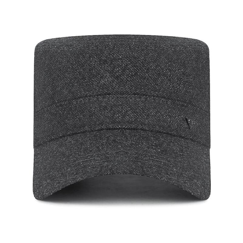 Men's Fleece Lined Earflap Flat Top Winter Cycling Hat