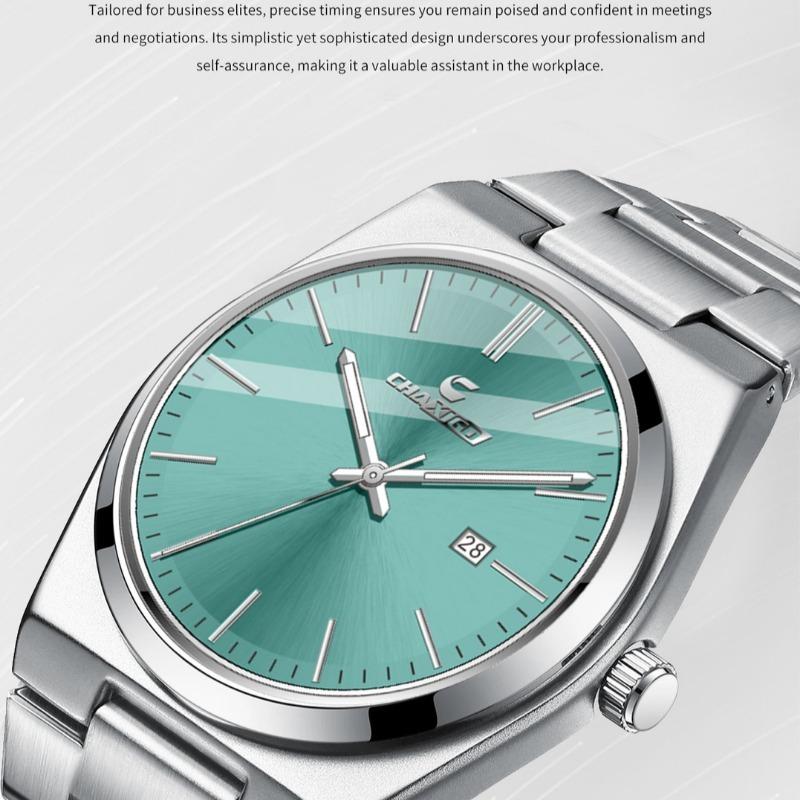 CHAXIGO Quartz Watch Ultra-thin Men's Watch Waterproof Calendar
