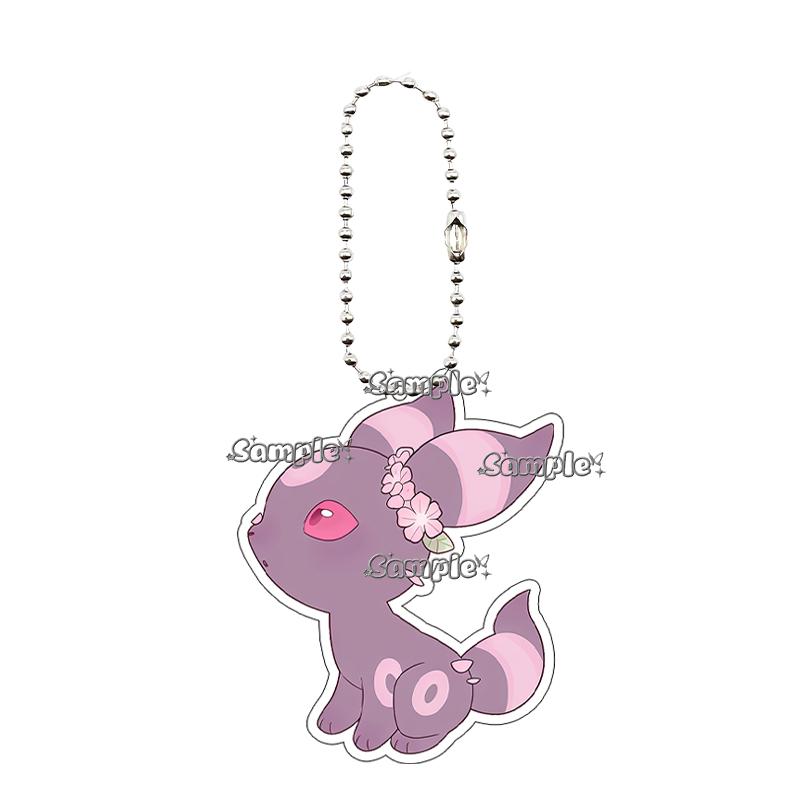 Anime Cartoon Umbreon Eevee Espeon Acrylic Keychain Key Chain Ring Backpack Charm Accessories Homemade Pendant Gift for Friends