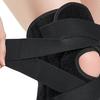 Sports Knee Pad Pre-Shaped Arc Sleeve with Silicone Knee Injury Prevention Anti-Slip Strip Adjustable Compression Neoprene