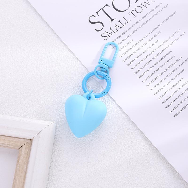 Summer Dopamine Candy Color Resin Love Keychain Pendant, Bag Accessories Pendant Creative Versatile