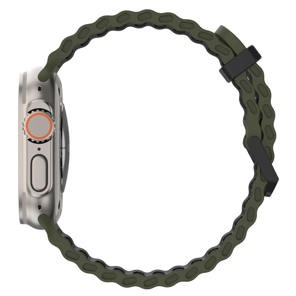 Atmungsaktives Ocean-Armband für Apple Watch Armbänder Ultra 4 3 49mm 44mm 42mm 46mm Silikon Correa Armband iWatch Serie SE 9 10 11 12