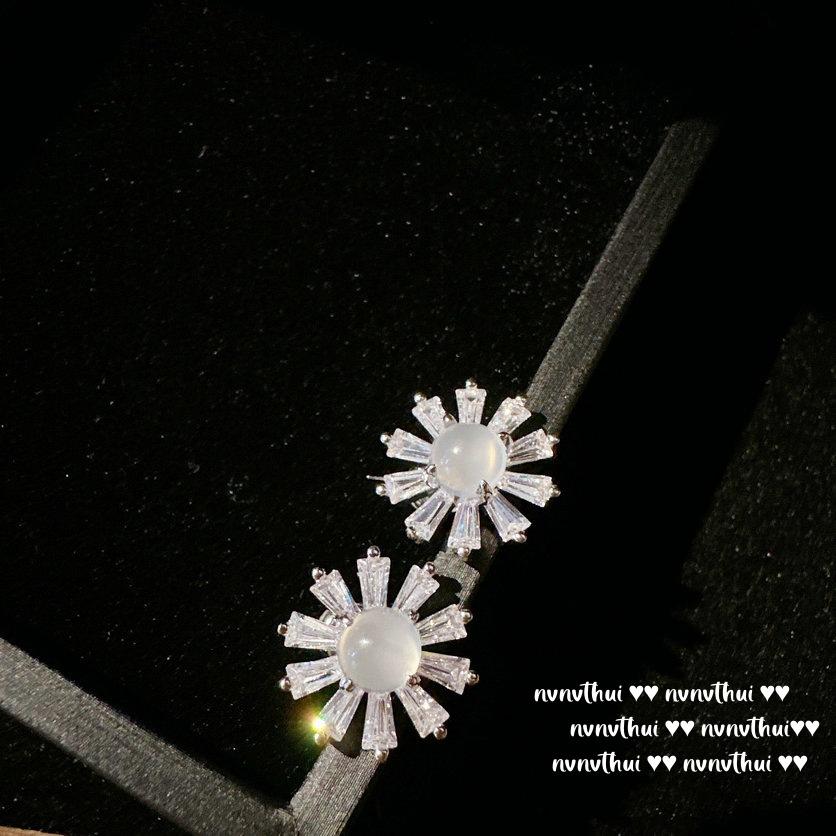 Ice Seed, Chalcedony Water Drop Gem Necklace, Water Spirit, High Ice Chalcedony Flower Earrings, Lychee Frozen Ring.