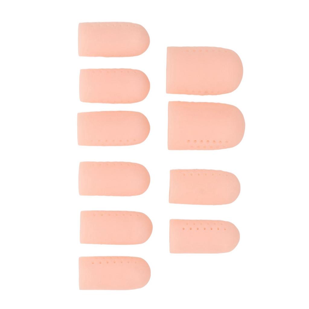 10pcs Finger Toe Cap Silicone Breathable Finger Toe Protector for Calluses