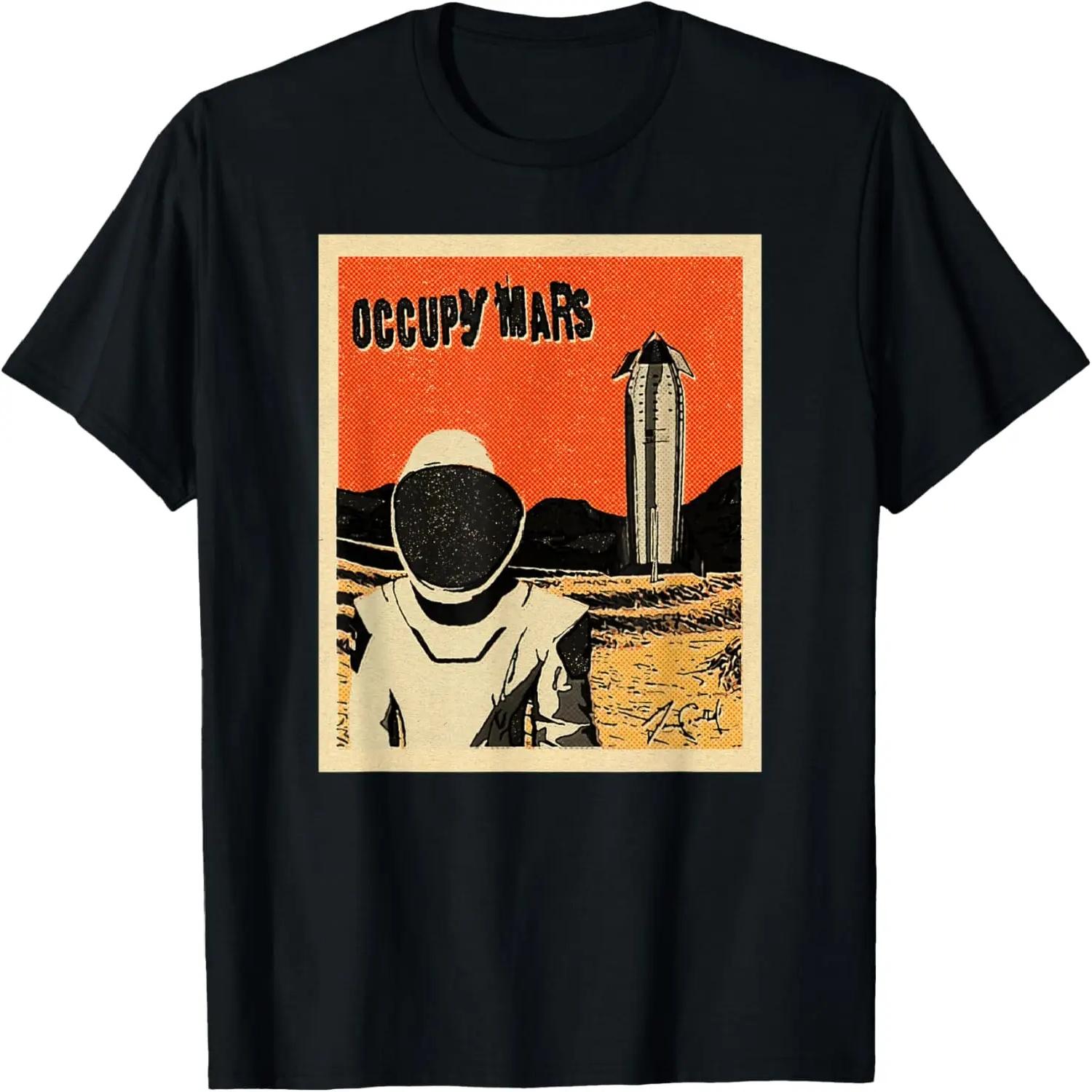 Starship Cool Vintage Occupy Mars T-Shirt XXXXL