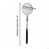 Degree Rotating Telescopic Inspection Mirror for Vehicles, Portable Extendable Flexible Stainless