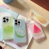 ins fruit apple pear watermelon coconut Phone Case for iPhone 16 15 14 13 Pro Max  Silicone shockproof and drop-proof cover
