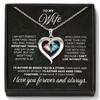 Heart-Shaped Rhinestone Zodiac Pendant with Two-Color Water Drop - Valentine's Day Gift