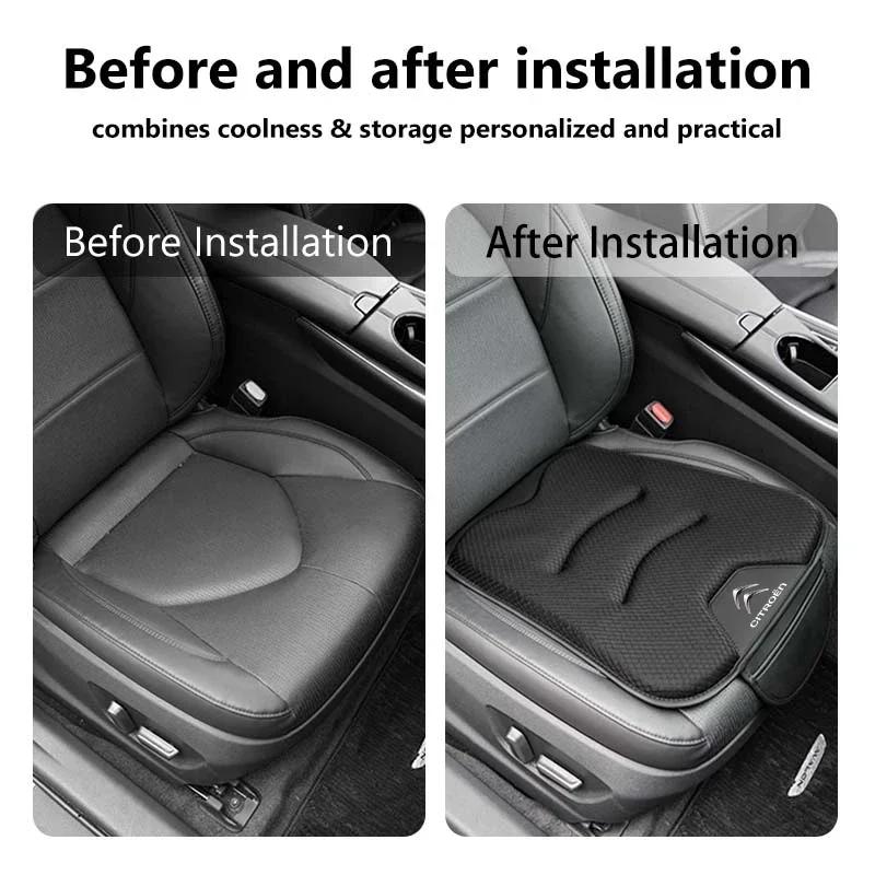 Ice Silk Car Seat Cover Ultrathin Cushion Rear Seat Protect Pad For Citroen C4 C3 C5 C1 C2 C6 VTS C4L DS3 DS4 DS5 Grand Berlingo