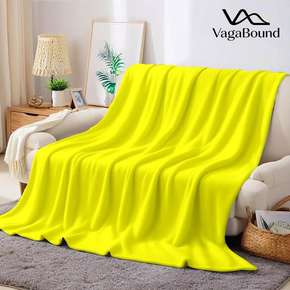 Jmg Household Supplies Unisex Yellow Fluorescent Flannel Blanket Warm Soft Halloween Christmas Couch Warm Cozy Decorative Decor Gift For All Season
