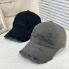 New deepened big head circumference pure cotton washed baseball cap embroidered versatile casual style peaked big eaves