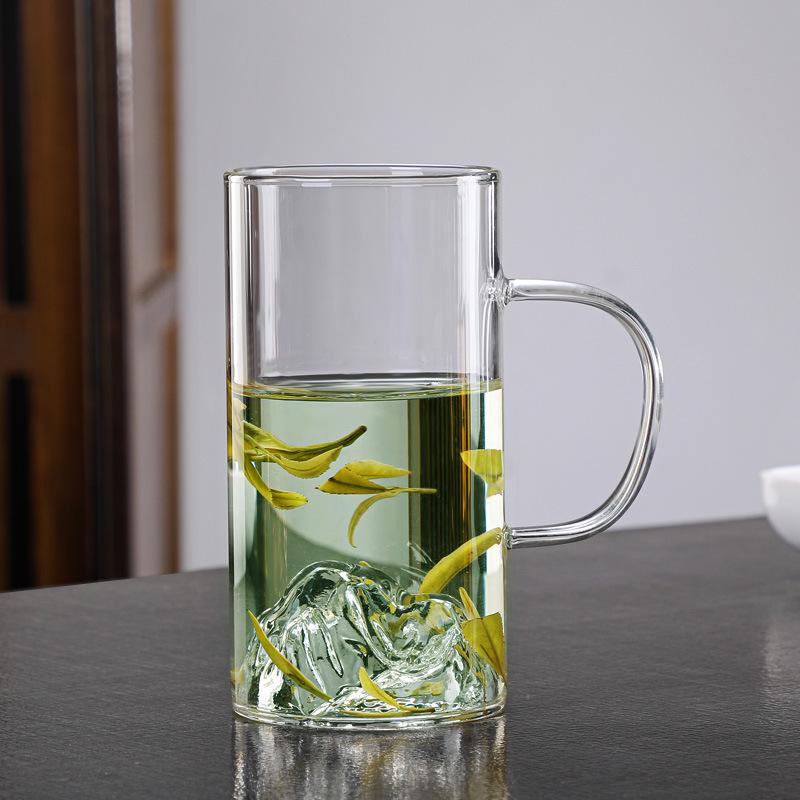 Creative Luxury Glass Mountain-View Cup for Coffee, Green Tea & Beverages