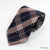 [Disney] Mickey Mouse Necktie, Checkered Pattern, DN917283A, Navy