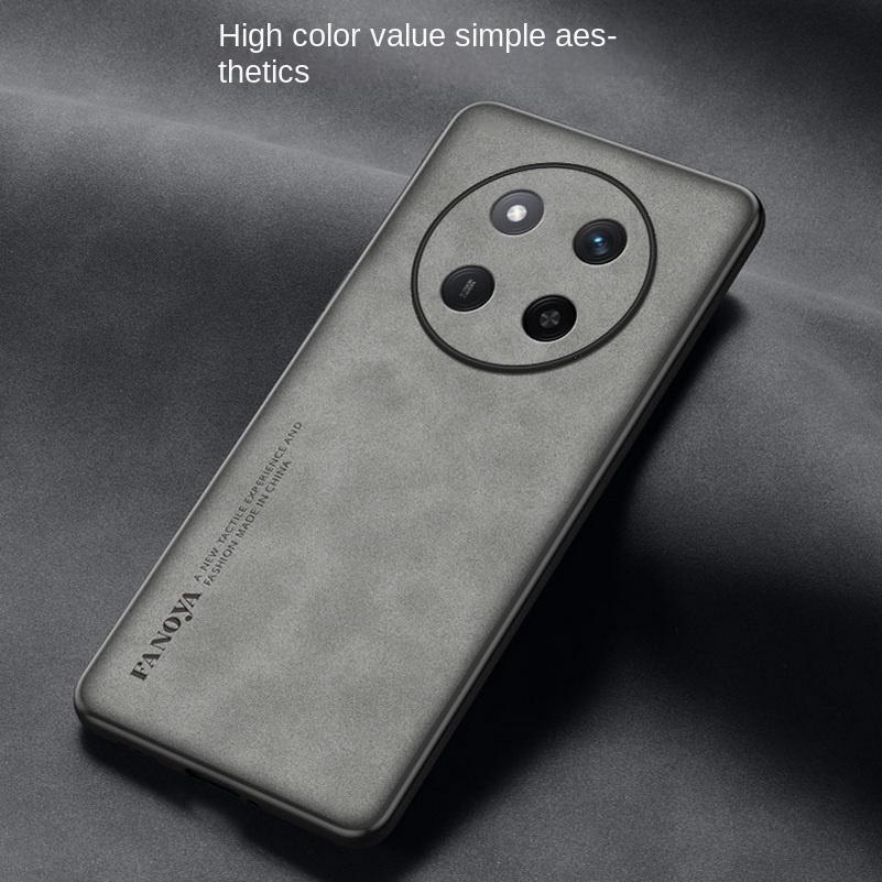 Plain Leather Comfortable Suede Case For Honor X60 Pro X6B X6A X7A X8A X9A X8 X6 Honor Magic 6 Pro 5 Soft Lens Protect Cover