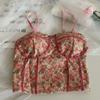 Camisole Vest With Chest Pad Waist Slimming Pure Desire Style Corset Tight Top Hot Girl Sexy Gentle Bandeau Niche
