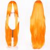 Parrucca Cosplay Lunga Dritta 100CM Multicolore Rosa Biondo Nero Parrucca Costume Anime Parrucca Cos Sintetica Universale Parrucca per Uso Quotidiano Feste